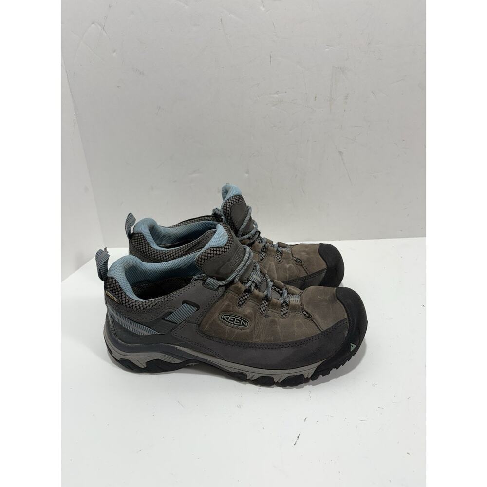 Keen Shoes Womens 9.5 Targhee III Waterproof Sneakers Brown Leather Trail Hiking